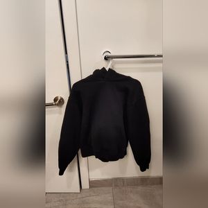 Aritzia Black Perfect Fit Hoodie Cozy Fleece Loungewear